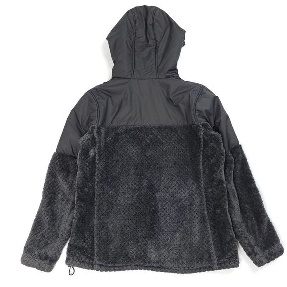 COLUMBIA Fireside Sherpa Hoodie Warm Tech Zip Jacket in Gray Medium Gorpcore - Picture 6 of 8